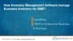 How Inventory Management Software manage Business Inventory for SME? - slide 1
