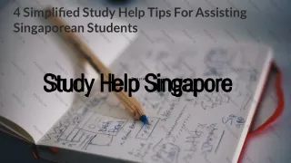 Academic Study Help For College Students Of Singapore