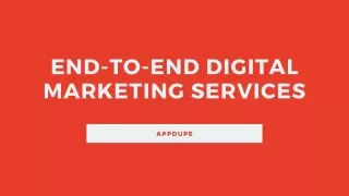 Comprehensive Digital Marketing Advisory Service Firm