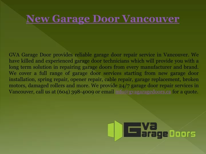 new garage door vancouver