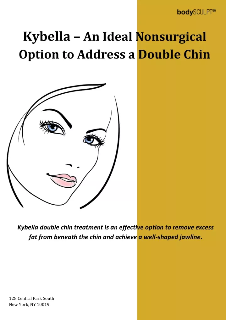 kybella an ideal nonsurgical option to address