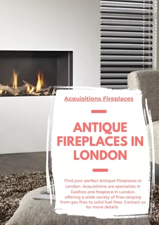 Antique Fireplaces in London