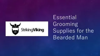 Essential Grooming Supplies