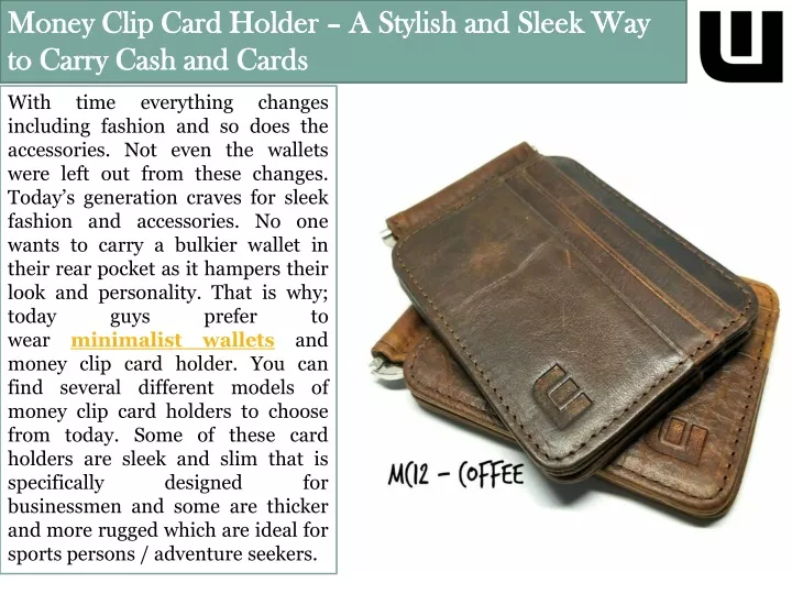 money clip card holder a stylish and sleek