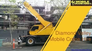Hire reliable mobile crane services for Tight access areas!