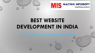 best website development in india