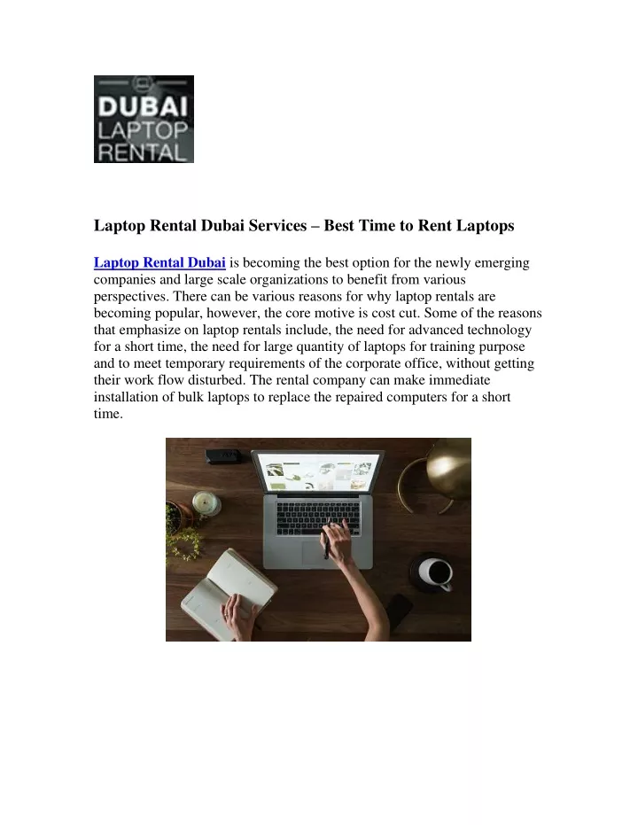 laptop rental dubai services best time to rent