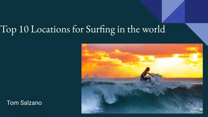 top 10 locations for surfing in the world