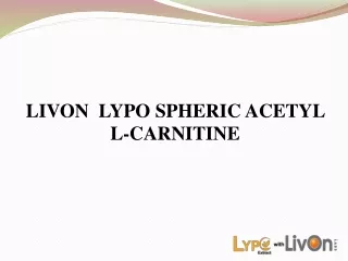 Livon  Lypo Spheric Acetyl L-Carnitine