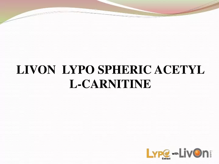 livon lypo spheric acetyl l carnitine