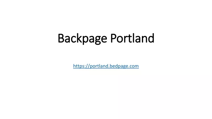 backpage backpage portland