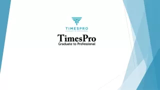 TimesPro - Top Professional Courses/ BBA| MBA| SAP| Digital Marketing