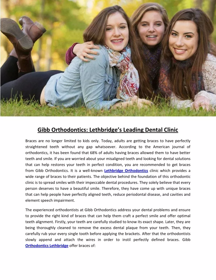 gibb orthodontics lethbridge s leading dental