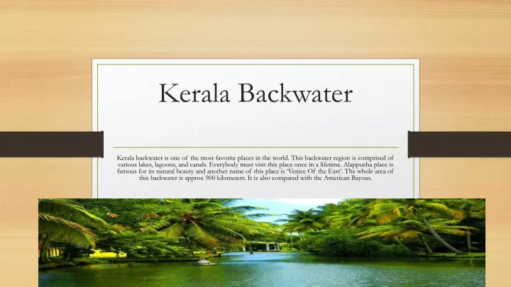 kerala backwater
