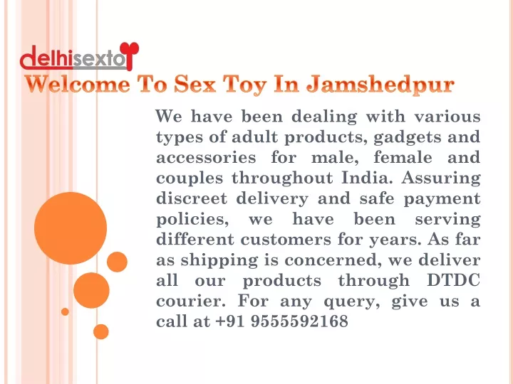 w elcome t o sex toy in jamshedpur