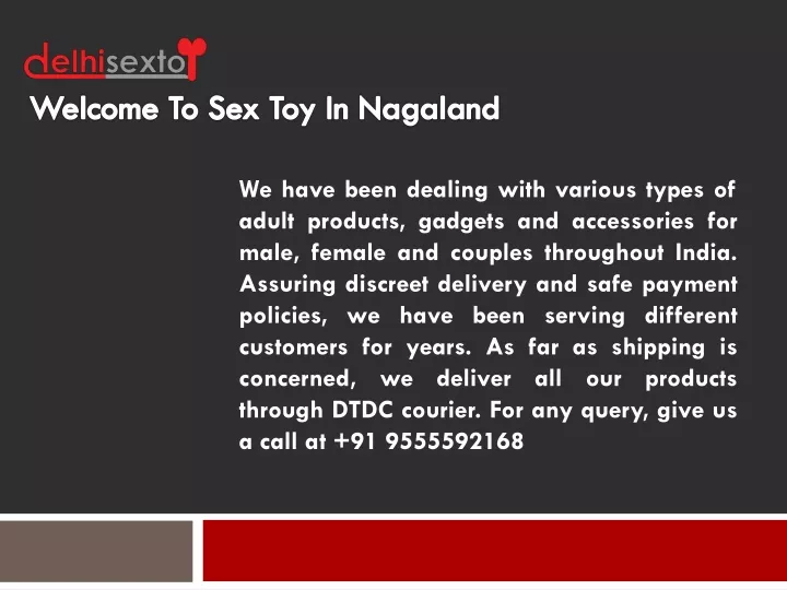 w elcome t o sex toy in nagaland