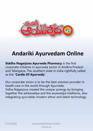 Buy Ayurvedic Oils Online | Buy Online Mustard Oils | Andariki Ayurvedam Online