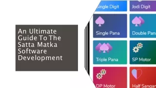 An ultimate guide to the Satta Matka software development