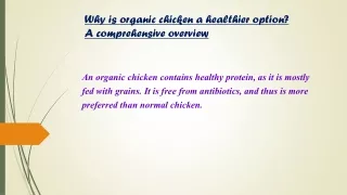 Organic chicken in surrey