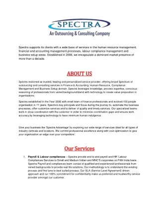 Spectra Outsourcing Services