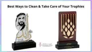 Best Ways to Clean and Take Care of Your Trophies