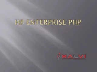 HP Enterprise PHP