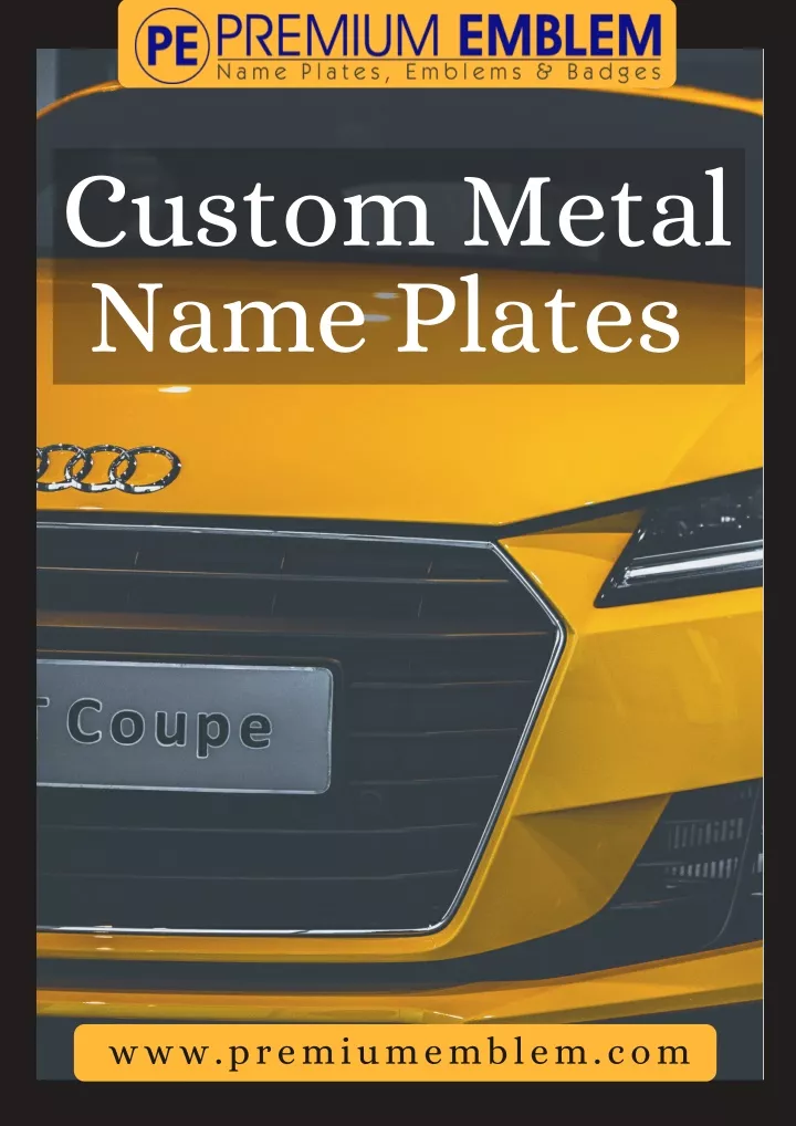 custom metal name plates