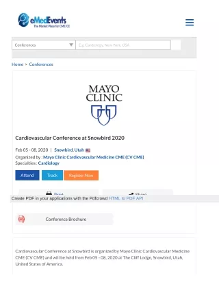 Cardiovascular Conference at Snowbird 2020
