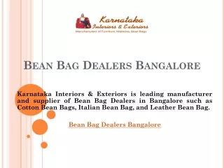 Bean Bag Dealers Bangalore