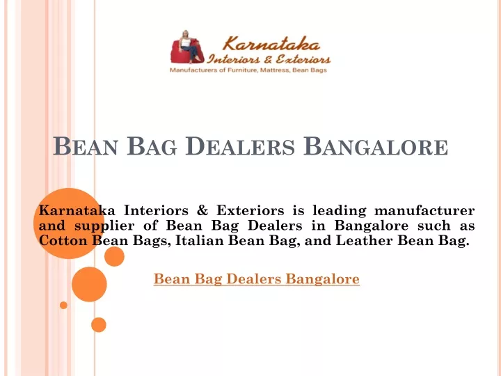 bean bag dealers bangalore