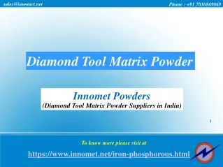 Diamond Tool Matrix Powder