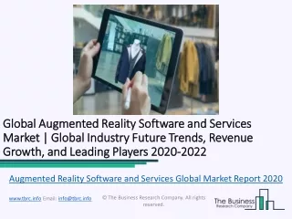 Global Augmented Reality Software And Services Market Report 2020