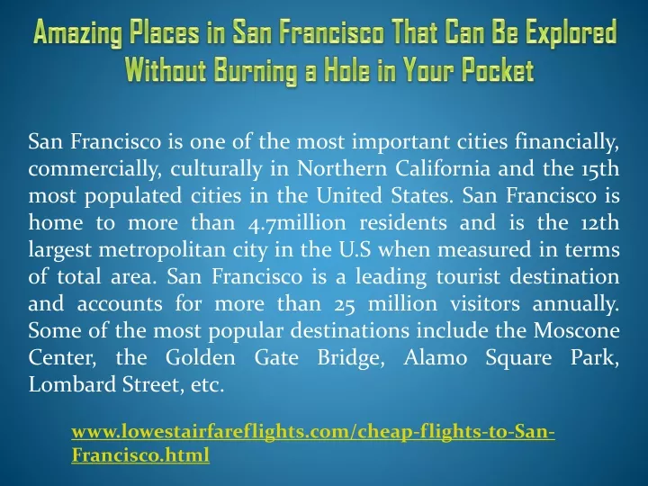 amazing places in san francisco that