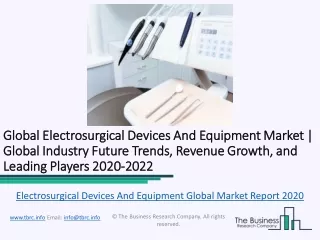 Global Electrosurgical Devices And Equipment Market Report 2020