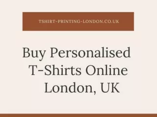 Buy Personalised T-Shirt Online London, UK