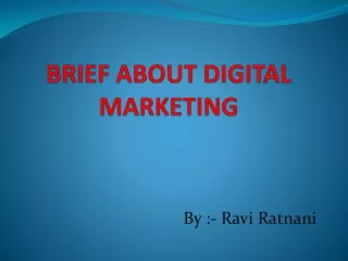 Presentation on Digital Marketing