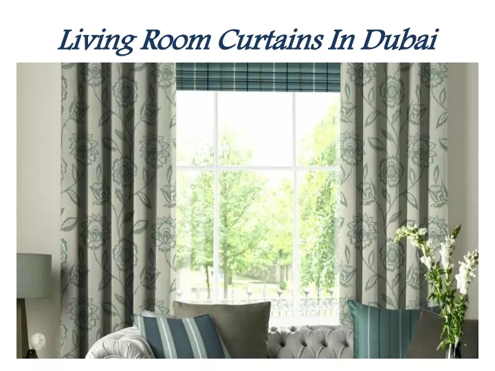 living room curtains in dubai