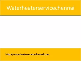 water heater service center in chennai