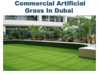 Buy Commercial Artificial Grass In Dubai