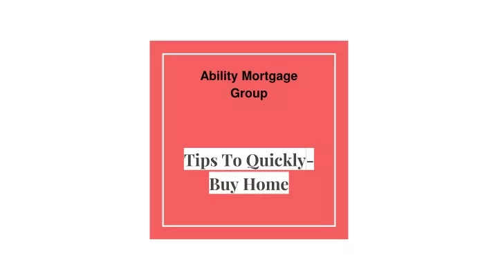 ability mortgage group