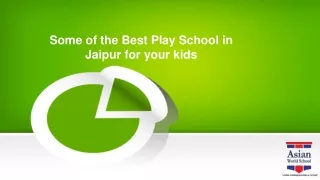 Some of the Best Play School in Jaipur for your kids