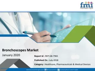 Bronchoscopes Market to Rear Excessive Growth During 2018-2028