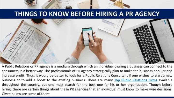 things to know before hiring a pr agency