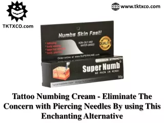 Numbing Cream Assists The Artist in Centering Greater