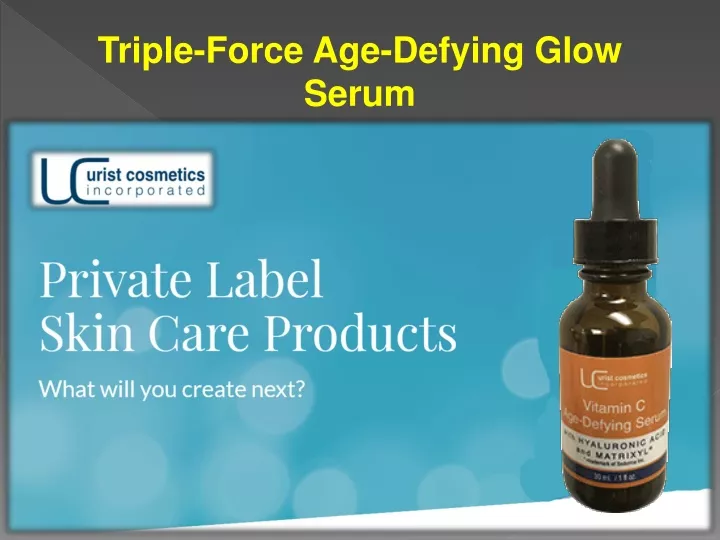 triple force age defying glow serum