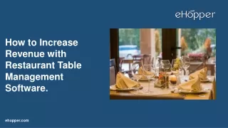 How to Increase Revenue with Restaurant Table Management Software