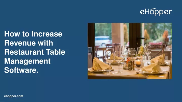 how to increase revenue with restaurant table