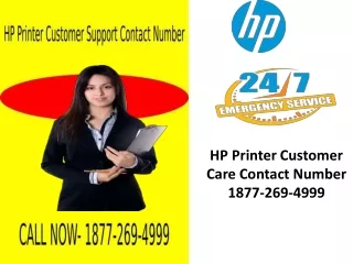 HP Printer Customer Care Contact Number 1877-269-4999