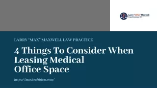 4 Things To Consider When Leasing Medical Office Space