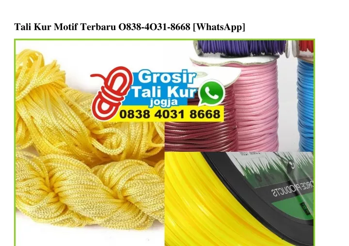 tali kur motif terbaru o838 4o31 8668 whatsapp